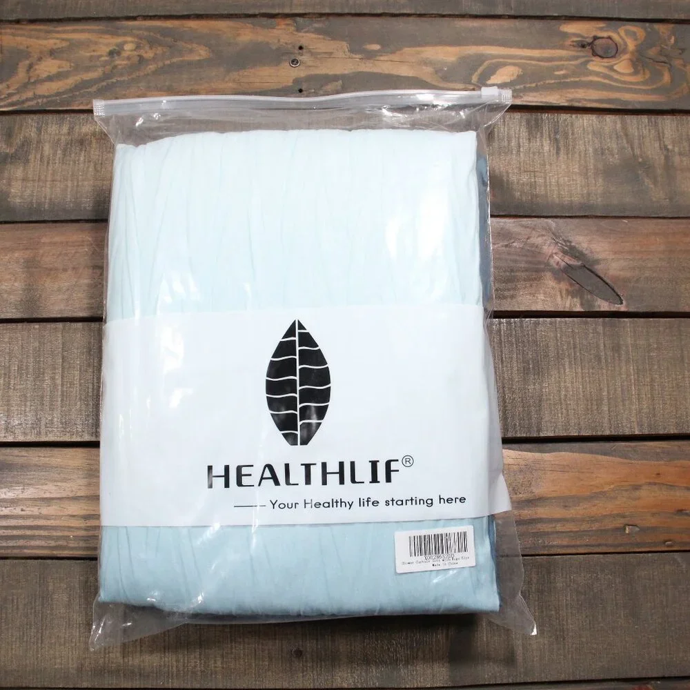 Blue Ombre Shower Curtain Set